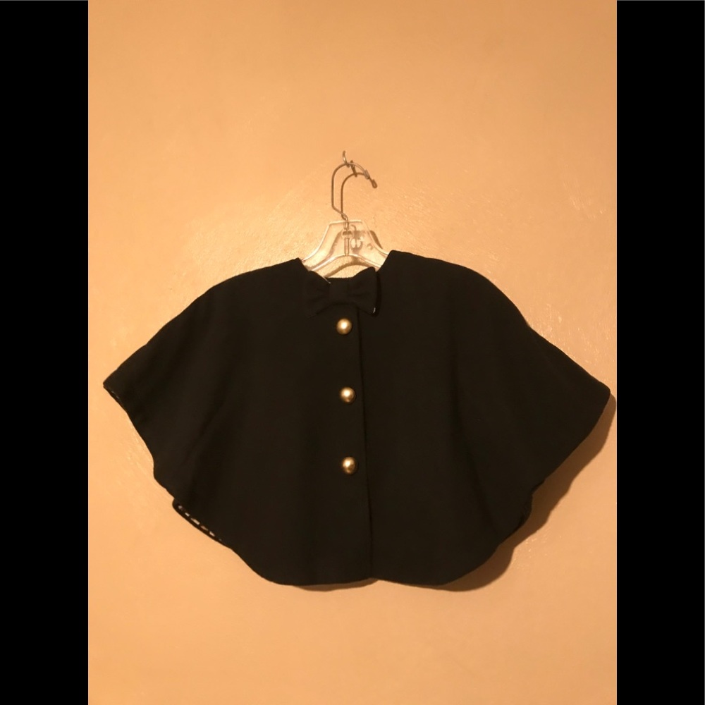 Cynthia Rowley black cape